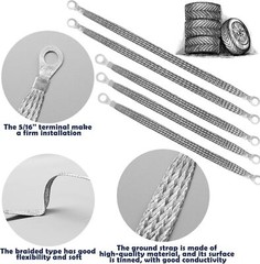 Universal Engine Ground Strap Automotive Vehicle Grounding Straps for Most Cars