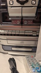 GoldSound AHVVE Compact Stereo System CD Player, Dual Cassette, Phono