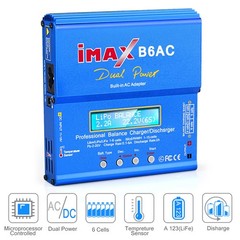 B6 RC Battery Charger 80W Mini Lipo Balance Charger/Discharger with Power Supply