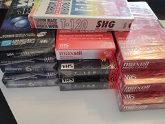 Lot of 10 VHS Blank Tapes High Grade 6 Hours T-120 New Sealed Maxwell Memorex