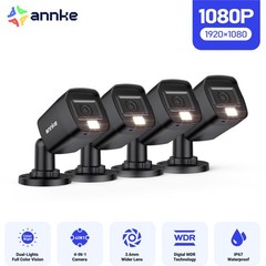 ANNKE 4K 8MP 5MP 1080P Video Outdoor Security Camera AI Color Night Vision IP67