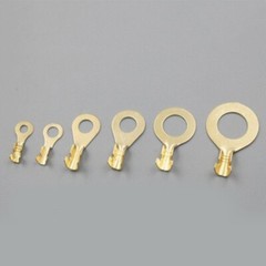 150Pcs None Insulated Rings Terminals for Crimp Solid wire or Stranded wire