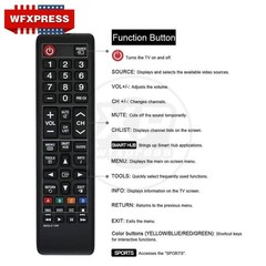 NEW Universal Remote Control for ALL Samsung LCD LED HDTV Smart TVs BN59-01199F