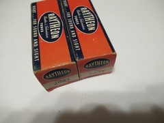Two Raytheon 2G21 Vacuum Tubes in original boxes New Old Stock