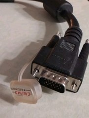 HIGH DENSITY HD15 MALE VGA TO 3 FEMALE RCA CONNECTORS (RGB) NEW IN BAG CALRAD