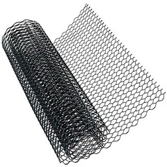 Modengzhe 40 x 13 inch Car Grill Mesh Sheet, Black Painted Aluminum Alloy