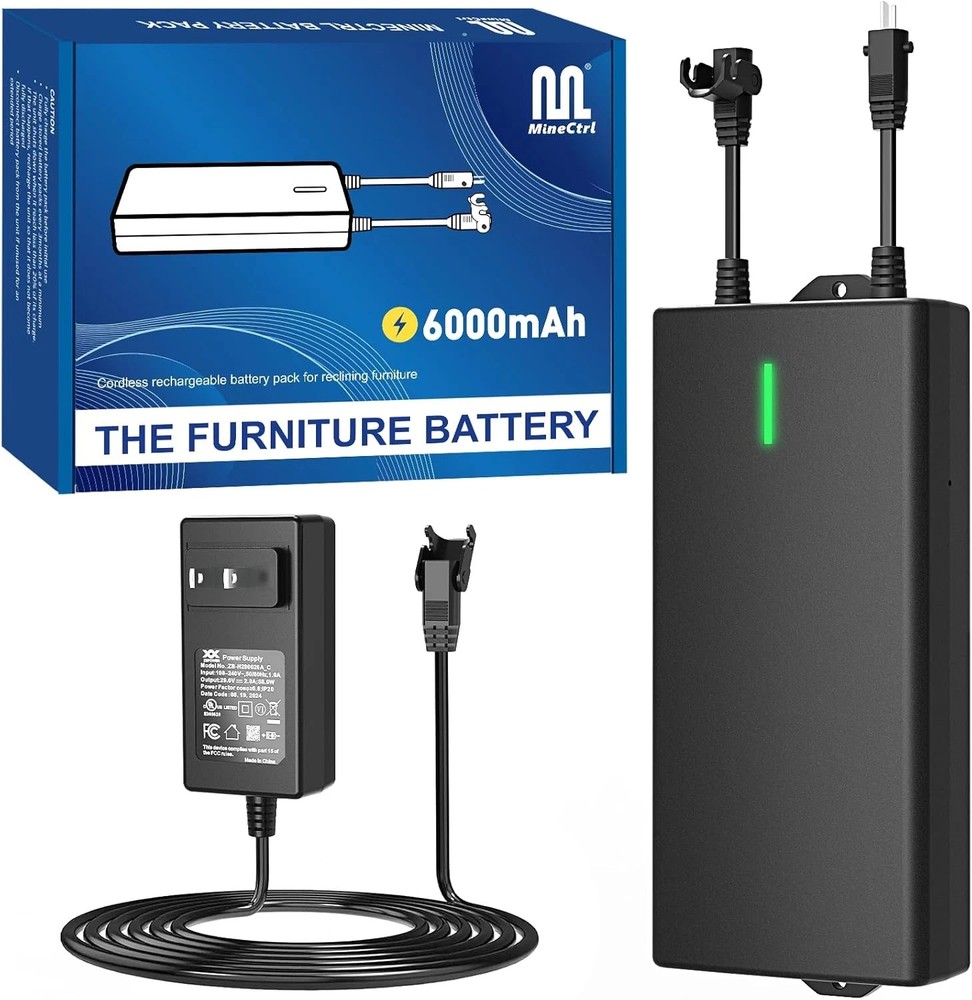 Universal Battery Pack for Reclining Furniture, 6000Mah Wireless Couch Battery