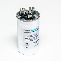 Supco Capacitor Round Dual Run 20 + 5 uf mfd 370/440 Volts for HVAC Motors