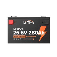 LiTime 24V 280Ah 7168Wh LiFePO4 Lithium Battery For Off-grid Solar Home Marine