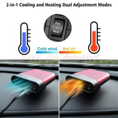 2 in1 Auto Car Portable Electric Air Conditioning Fan Auto Cooling Air Heater
