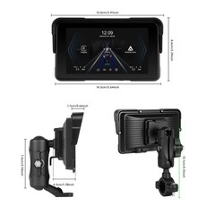 5″ Apple CarPlay Android Auto Portable Screen Waterproof Navigator Motorcycle