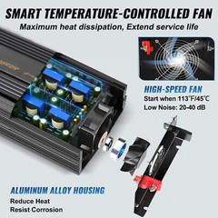 Pure Sine Wave Power Inverter 3500W 7000 Watt 12V DC to 110V 120V AC LCD