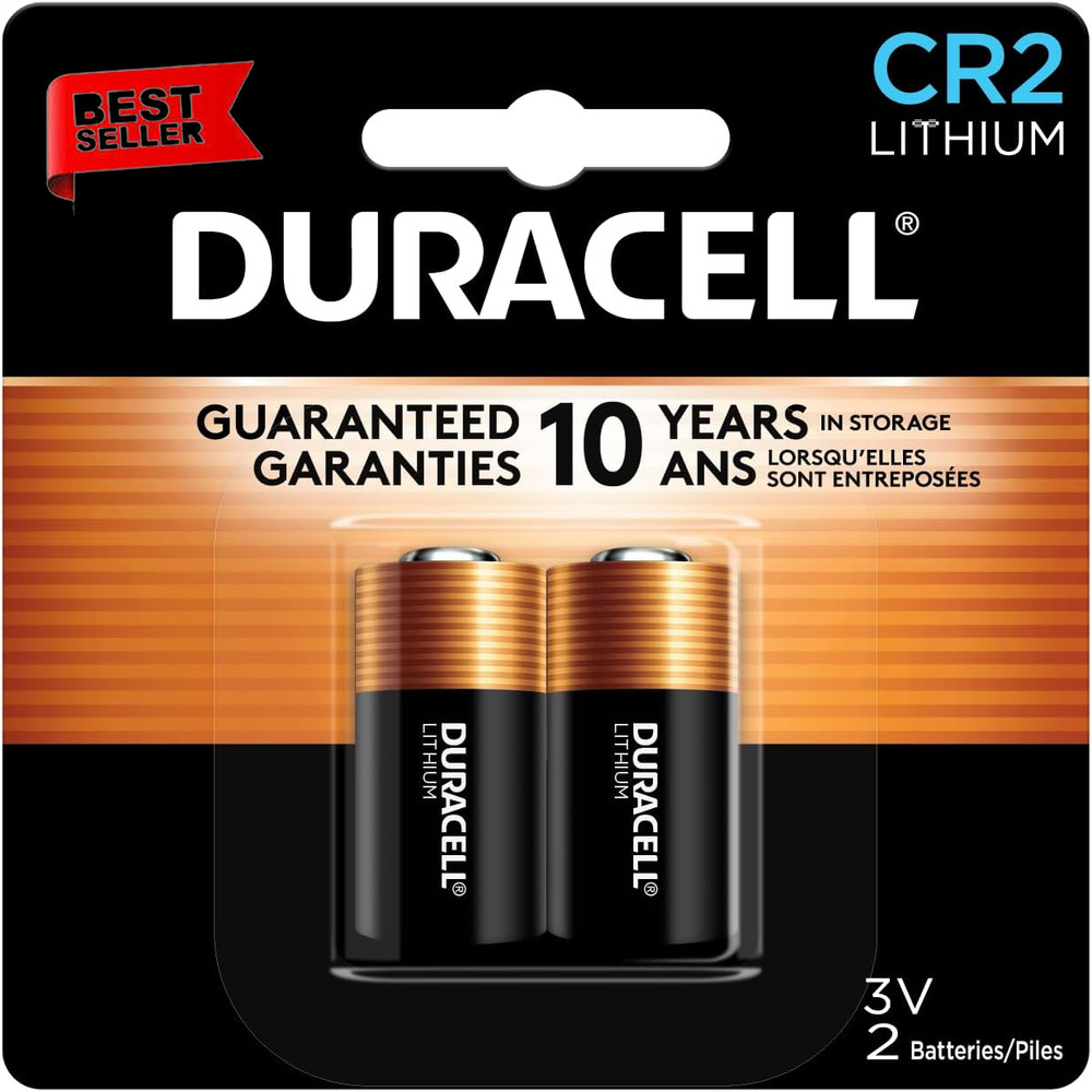 CR2 3V Lithium Battery, 1 Count Pack, High Power for Cameras & Photography Use