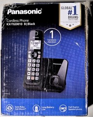 Panasonic KX-TGD810B Cordless Phone Advanced Call Block 1 Handset Bilingual ID