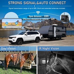 Wireless WiFi Magnetic Battery Powered Backup Camera For iOS&Android Smartphone