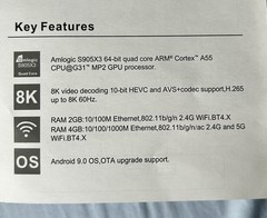 X96 Max Plus Smart TV Box 1000M Android 9.0 Amlogic S905x3 8K Media Player 4GB R