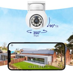 SANNCE 8CH 4K NVR 8MP POE Security Camera System PT Auto Tracking Two Way Audio