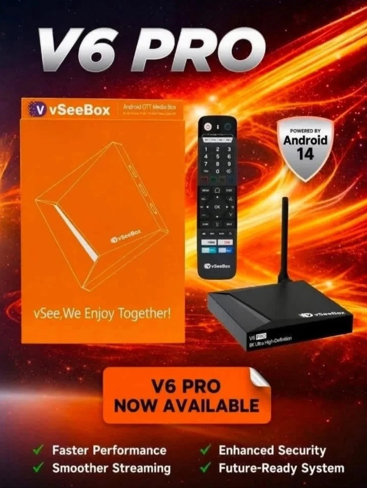 2026 vSeeBox V6 Pro | Brand New | Authorized Seller | Returns – Offers Accepted