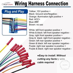 20Pin Car Radio Wiring Harness for Honda 1998-2010 Acura 1999-2008 with Radio