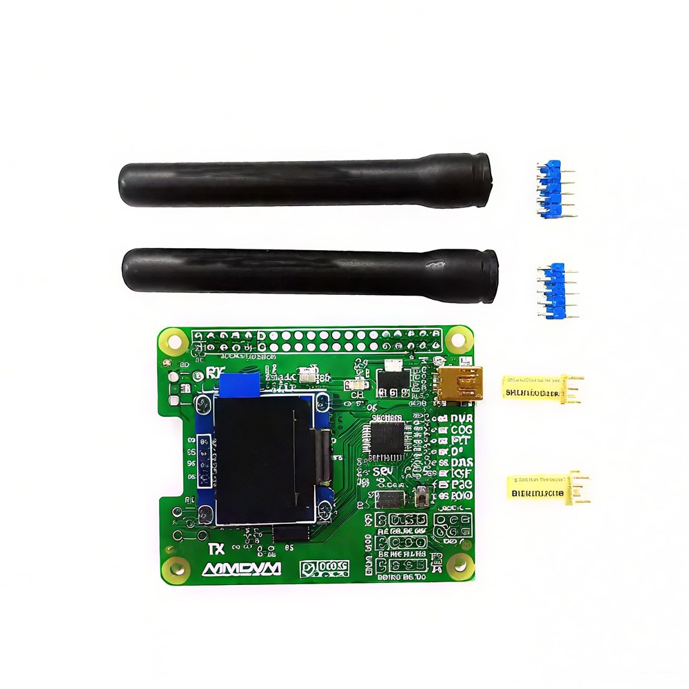 MMDVM_HS_Dual_Hat Duplex MMDVM Hotspot P25 DMR YSF NXDN Pi Revision 1.3 OLED -US