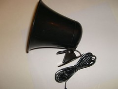 Black ABS Weather Proof PA Speaker Horn CB Radio, Outdoor, Marine, Game Call 15w