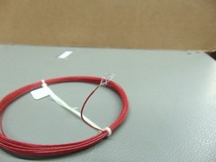 25 feet Vintage 26 AWG Silver plated copper Kapton PTFE Wire Red 19 strand SPC