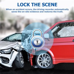1080P HD Rearview Mirror Car DVR Dual Dash Cam Camera Front Rear Video Recorder