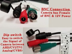 BNC 4IN1 4K Video CCTV Security Camera 8MP Wired Color Night Outdoor IP67