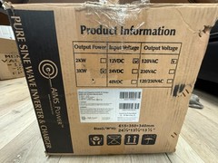 AIMS Power PICOGLF30W12V120VR 3000W Inverter Charger 12V DC to 12V DC to 120V AC