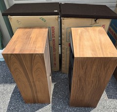(2) Vintage Radio Shack Realistic 3-way 160w Mach One 40-2024A Speaker w/ Box #1
