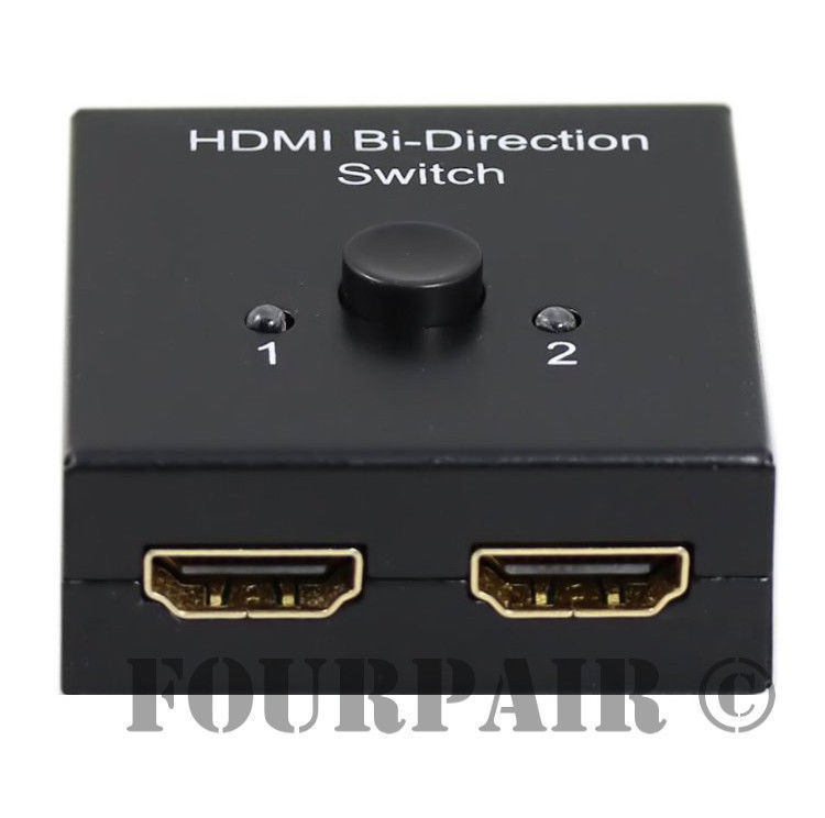 4K 2-Port 2-Way HDMI Bi-directional 2×1 Switch Switcher & 1×2 Splitter Selector