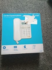AT&T CL2909 Corded Phone with Speakerphone and Caller ID – White