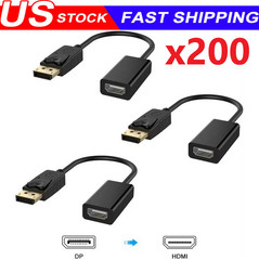 DP Displayport Male to HDMI Female Cable Converter Adapter for PC Desktop Lot