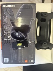 ORIGINAL JBL Charge 6 Portable Waterproof Bluetooth Speaker – Black PLUS CASE