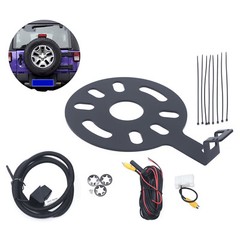 For Jeep Wrangler JK 2007-2018 Rear View Backup Camera Kit w/ Spare Tire Bracket