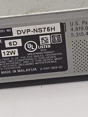 Sony DVP-NS75H Silver CD DVD Player HDMI 720p 1080i Upscale No Remote