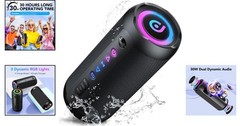 Gift-Worthy Portable Bluetooth Speaker – 30 Hours of Playtime & Dual Drivers