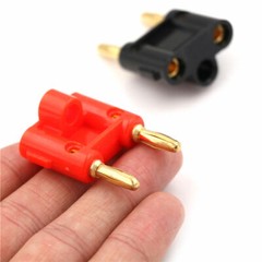 10 Pcs 4mm Gold Plated Dual Banana Plugs Screw Type Speaker Wire Cable Connector
