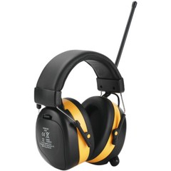Bluetooth FM Radio Headphones with Digital Display 30Db Hearing Protection Safe