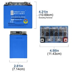 Mighty Max YTZ7SGEL 12V 6AH GEL Battery compatible with PowerTex YTZ7S – 6 Pack
