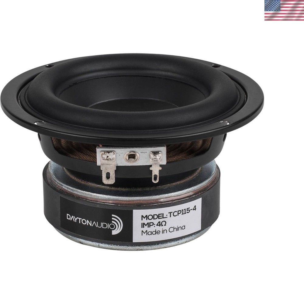 Compact 4-Inch 80W Woofer with Aluminum Enclosure & Voice Control Functionality