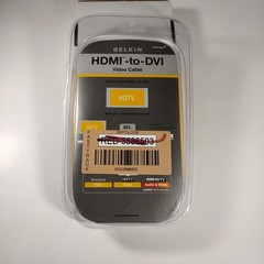 Belkin HDMI-to-DVI Video Cable 6ft | 1080p | HDTV Adapter | New Sealed