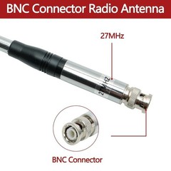 9in-51in 27MHz BNC Telescopic Antenna For Handheld/Portable CB Walkie Talkie e