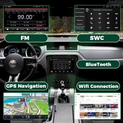 Android 15 Car Radio Stereo Carplay GPS +CAMERA For Ford Mustang 2010-2014