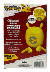 Pokémon Pikachu Bluetooth True Wireless Earbuds W/ Rechargeable Case 2026 NEW