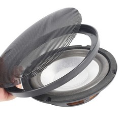 Car Speaker Grille Metal ABS Plastic 3 Sizes Protects Sound Quality Black
