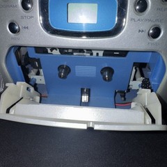 Y2K 2000s Emerson Sky Blue Radio CD Cassette – CASSETTE NEEDS WORK -READ DESC