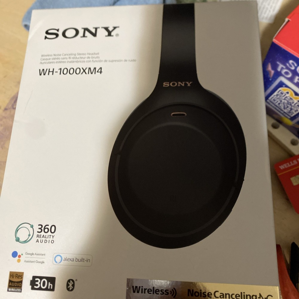 Sony WH-1000XM4 Over the Ear Wireless Headset – Black