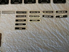 NOS Antique, Vintage Home Brew Radio Escutcheon, Metal Name Plates & Dials
