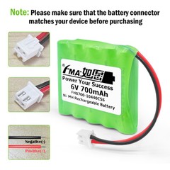Home Alarm system 3507/6 6V 700mAh Ni-MH Battery for Hyper Skidding RC Stunt Toy